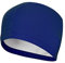Badekappe wasserdicht Bademütze PU Beschichtet Weiche Badehaube Ohrenschutz Schwimmhaube Schwimmkappe für Herren Damen Lange Kurzes Haar (1xBlau)