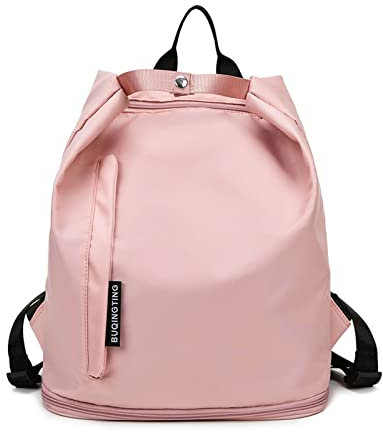 FANDARE Fitnessstudio-Rucksack Handgepäck Sporttasche Übernachtung Reisetaschen Handtasche Damen Herren Weekender Tasche Schwimmtasche Trainingstasche mit Nass Trockentrenntasche & Schuhfach