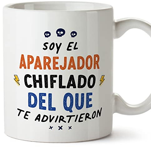 MUGFFINS Tazas para APAREJADOR hombre - En Español - Todos te advirtieron - 11 oz / 330 ml - Regalo original y divertido
