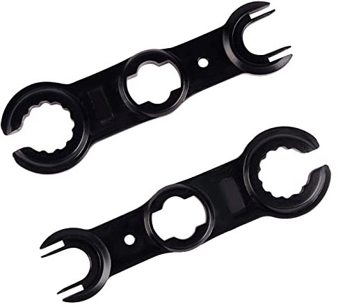 OusSee 2 Stück Steckbarer Handlicher Schraubenschlüssel zum Festschrauben der Kappe und zum Trennen von Stecker und Buchse (Montage-Werkzeug für Stecker)