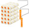 Hubaow 15 Pcs Paint Roller Cover with 2 Frame Set, 6 inch Microfiber Roller Covers, Washable Covers for Roller Frame, House Painting Supplies, Naps for Paint Roller Brush for Painting Walls Ceilings