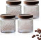mumisuto Lot de 4 Bocaux en Verre avec Couvercle, 450ml Couvercle Bocaux Verre Rangement Cuisine, Bocaux Rangement Cuisine Hermétique pour Pâtes, Céréales, Thé, Haricots (Petit)