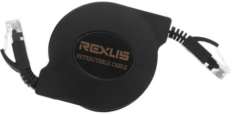Mobestech Retractable Cat6 Ethernet Cable 2m Short Ultra Flat Corrosion- Connectors for Lan and Network Devices
