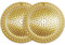 Seatery 2PCS Hair Catcher Shower Drain Strainer, Bathtub Cover, Bathroom Sink Filter, Stainless Steel and Silicone Trap for Floor Drain, Gold