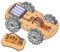 Monstertruck Holzbausatz für Kinder, Elektrobaukasten ab 7, Experimente, Roboter, Holzbauset, DIY RC Car Kit
