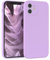 EAZY CASE - Silikonhülle für iPhone 12 Hülle Silikon Case Lila weich stoßfeste Handyhülle iPhone 12 Schutzhülle mit Kameraschutz Dünn Premium Schutz Cover TPU Phone Bumper in Violett