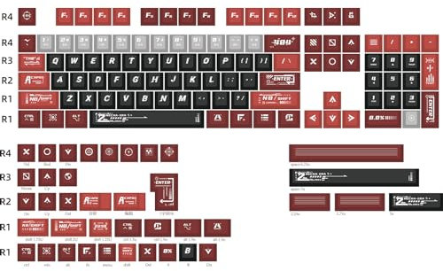 CN GAMING PBT Keycaps 140 Full Keys Set Custom Keycaps, Cherry Profile Dye-Sublimation, Kompatibilität mit 100%, 96%, 90%, 85%, 80%, 75%, 65%, 60% Prozent mechanische Tastatur (Nullgrad Mecha)