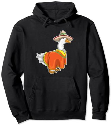 Ente Mexikanischer Hut Poncho Pullover Hoodie