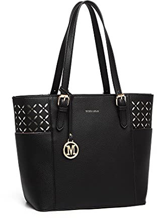 Miss Lulu Damen Handtasche Groß Taschen Shopper Tasche für Schule Mode Schultertaschen Tote Bag für Arbeit Freizeit