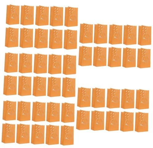 Artibetter 50 Stück Flammhemmende Kerzenpackung leuchtende Dekorationen Außendekoration Kerzenhalter Tasche halloween theme halloween pumpkin Halloween-Papierlaterne Koryphäe Papiertüten