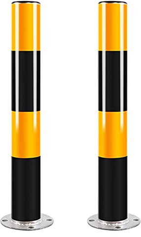 WYRMB 2 Posti di Parcheggio per Garage con Barriera per Parcheggio, Dissuasori di Parcheggio in Acciaio Robusti e Durevoli, Coni di Parcheggio per Uso Commerciale o Privato，600x76mm