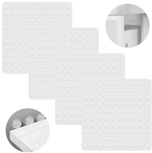 ZILZUFA 400 PCS Ammortizzatori Di Colpi, Gommini Adesivi In Silicone Trasparente, Paracolpi Per Porte, Mobili, Laptop, Cassetti, Armadietti, 6 X 2mm