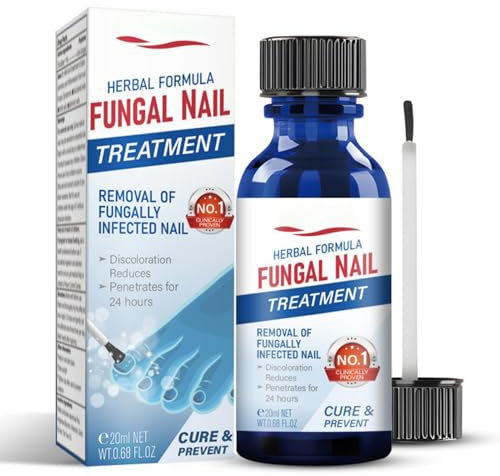 Fungal Nail Treatment - Nail Fungus Treatmet for Toenail - Fungal Nail Care for Toenails Extra Strong - Toenail Fungus Care for Thickening, Yellow-Brown Discoloration, Ragginess, 20ML