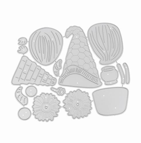 kesurpae Kerzengirlandenform, personalisierbare Vorlage für Wanddekoration und Weihnachtsbasteleien, Weihnachtskarten Bastelbedarf, Karbonstahl