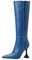 Stivali per Donna Stivali Polpaccio Largo XXL Stivali Indianini Stivali Moto Donna Stivaletti Donna Invernali Stivali Donna con Tacco Stivaletti Estivi Donna (Blu, 37)