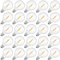 Hcnew Ampoules LED G40 pour Guirlande Solaire Exterieur, Blanc Chaud 2700 K, 1 W équivalent à 5 W, 3V E12 Ampoule Decorative LED Pour Guirlande Guinguette solaires,Fêtes,Jardins,Mariage