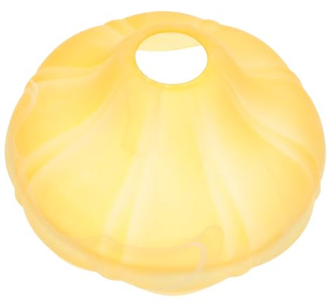 SHINEOFI Abat-jour en Verre Orange Décoratif Suspendre, Support de Lampe Élégant et Délicat, pour Décoration Intérieure de Maison