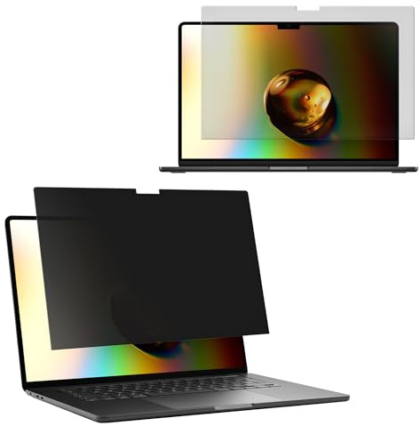 kwmobile Sichtschutzfolie für Apple MacBook Air 13.6 M2 (A2681) Touch ID model - Blickschutzfolie Privacy Screen - Laptop Anti Spy Folie Schutz