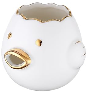 Separatore di albumi d'uovo, separatore di uova for cucina creativo in ceramica, separatore di proteine dell'albume d'uovo, filtro for il tuorlo liquido dell'uovo domestico(White)