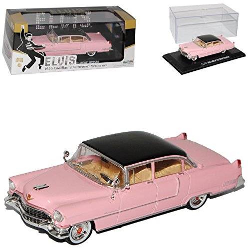 alles-meine.de GmbH Cadilac Fleetwood Serie 60 Limousine Pink Elvis Pressley 1955 1/43 Greenlight Modell Auto mit individiuellem Wunschkennzeichen