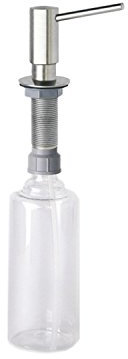 Alveus 1065463 Seifen-und Spülmittelspender, Edelstahl, 0,5 Liter, Einbau, Bohrloch Ø (mm): 28