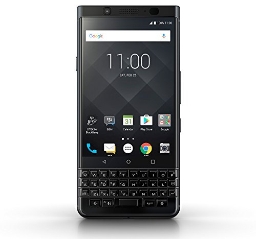 BlackBerry KEYone Smartphone Black Edition 4G, RAM 4GB, Memoria 64GB , Display Multi-touch 4.5 - 1620 x 1080 pixels - Flat IPS - 3:2, Tastiera Qwerty, Nero [Italia]