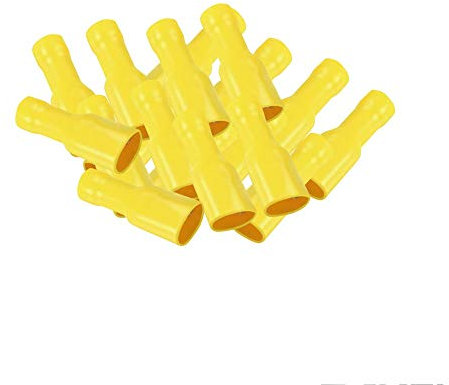 Flachsteckhülsen vollisoliert gelb 4-6 mm 6,3 x 0,8 mm 50x Flachsteckhülse Crimpzange Flachstecker Crimp Zange Flach Stecker Kabelschuhe kfz ARLI