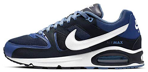 NIKE Men's Air Max Command Running Shoes, Multicolour Deep Royal White Dark Obsidian 410, 12 UK