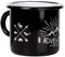 The Adventure Begins – Tazza smaltata di alta qualità con design outdoor, leggera e infrangibile, per campeggio e trekking – di MUGSY.de - 330ml