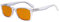 Eyekepper Blau Licht lesen Lesebrille zum Frauen Männer Nachtzeit lesen Computer Blockierung UV Strahlen Digital Blendung Lesehilfe mit Orange Filter - Transparenter Rahmen +2,50
