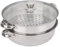 Leku Olla de vapor de 2 niveles para cocinar al vapor, 27cm/11 pulgadas, 2 capas de acero inoxidable de calidad alimentaria con asas de tapa, apilable para cocinar en casa