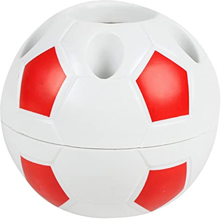 LICHENGTAI Creative Pot à Crayons de Bureau Motif Football Boîte de Rangement pour Porte Stylo de Football Porte-Stylo Pot à Crayons Bureau Boîte Organiseur pour Crayons Brosses Dent Pinceaux, Bleu