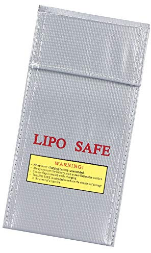 Akku-Schutztasche, Praktische 10 x 20 cm Lithium-Ionen-Akkutasche, zum sicheren Aufbewahren und Transportieren von Akkus für Elektriker für Zuhause