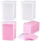 EBANKU 800 Stück Nagellackentferner Wattepads Nagel Wischen Baumwolle Wischpads Vlies Nail Wipes Wattepads Nail Art Wipes Acryl Nail Art Gel-Entferner Reinigungspads(Rosa&Weiß)