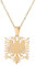 LucklyingBao Albanische Adler-Anhänger-Halskette Für Männer Und Frauen – Einfache Tierhalskette,Modischer Pullover,Schlüsselbeinkette,Krawatten,Ethnischer Schmuck,Gold,45 cm