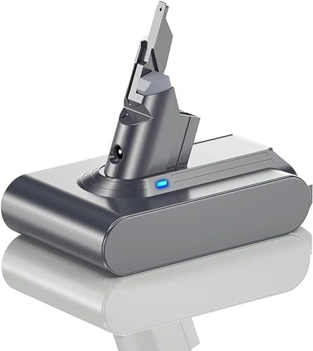 Batteria V7 aggiornata 6000 mAh 21,6V Batteria di ricambio per V7, per V7 Animal, Tigger, Absolute, Aspirapolvere per materassi Aspirapolvere portatile senza fili (Non per caricabatterie da parete)