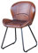 Casa Moro Lederstuhl Alessandro BRAUN aus Echtleder & Schmiedeeisen Metall Esszimmerstuhl Leder Retro-Stuhl für Küche Garten Terrasse Esszimmer SP2266