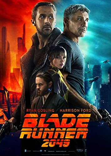 Blade Runner 2049 2017 2 Poster A3 - Filmkunstposter in verschiedenen Größen für Wohn- oder Schlafzimmerideen. Randlose Kultfilmbilder, klassische ikonische 70er, 80er, 90er Jahre, Vintage-Retro-Wand