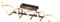 Trio Leuchten LED Deckenleuchte Sequence 641810208, Aluminium Messing/Schwarz matt, inkl. 41 Watt LED, Switch Dimmer, Farbwechsel