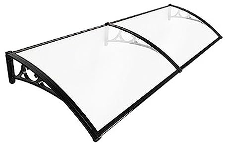 Sooar Vordach für Haustür Polycarbonat Balkon Überdachung Türüberdachung Haustür Vordach Überdachung Terrasse für Garage Balkon Fenster Haus (Size : 200x120cm)