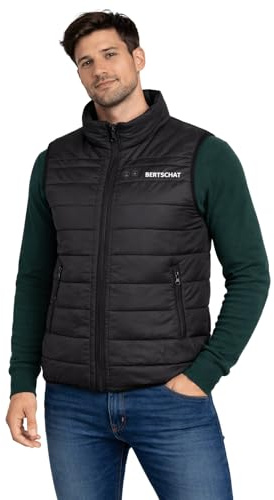 BERTSCHAT Beheizbare Weste Herren – Extrem Warm mit 10 Heizzonen & 3 Stufen | Inkl. 2 Powerbanks & USB-Ladefunktion | Wind- & Wasserdicht