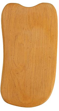 Holz Gua Sha Schabebrett, Holz Gua Sha Massagegerät, Holz Gua Sha Brett bequemer Griff rechteckig ergonomisch tragbar Schabemassagegerät für Gesicht, Hals, Körpe Gua Sha