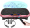 AXV Vibrationsplatte Fitness Plattform Übungsgerät Vibrierende Lymphdrainage Schütteln Ganzkörper-Shaker Workout Vibrationsständer Shake Board Sport Gym für Gewichtsverlust Fettverbrenner für Frauen