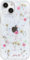 Efitoo for iPhone 15 Plus/14 Plus Case Clear Pink Flower Design Cute Glitter Sparkly TPU Real Dried Pressed Flowers Floral Aesthetic Protective Women Girl's Phone Cover (Pink Gypsophila)