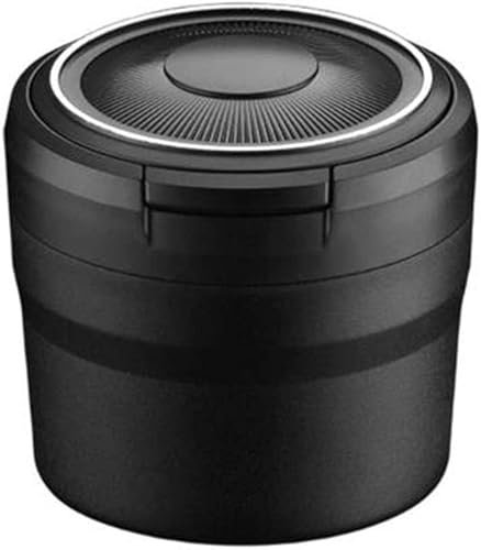 JWORRA Auto Aschenbecher mit Deckel für Smart Fortwo 450 451 453/Forfour 453 454, Tragbar Abnehmbarer Geruchsdicht Geruchlos Aschenbecher mit LED-Licht,A
