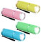 mizikuu Mini Linterna LED, 4 Piezas Linterna Infantil Ahorro De Energía Impermeable Aluminio Linterna Práctica Portáti Multi Colores Ciclismo Camping Montañismo Linternas Recubiertas de Gom