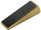 Architectural Hardware - Heavy Duty Zinc Door Stopper with Rubber Anti Scuff Grips - Metal & Rubber Wedge Door Stoppers for Bottom of Door - Modern Door Stops - Doorstop Jam Door Wedge Antique Bronze