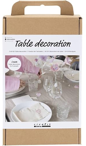 Creativ Bastelset Tischdeko, Pastellfarben, 1 Packung