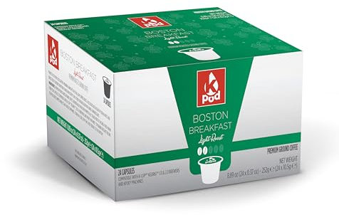 KPod Coffee Pods, Compatible with Keurig, K-Cup (48 Pods, Boston Breakfast)