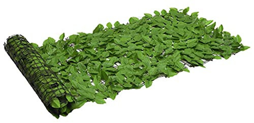 ZEYUAN Balkon-Sichtschutz mit Grünen Blättern 200x75 cm, Balkonsichtschutz, Windschutz Balkon, Windschutz Terrasse, Balkonverkleidung, Sichtschutz Garten - 367843
